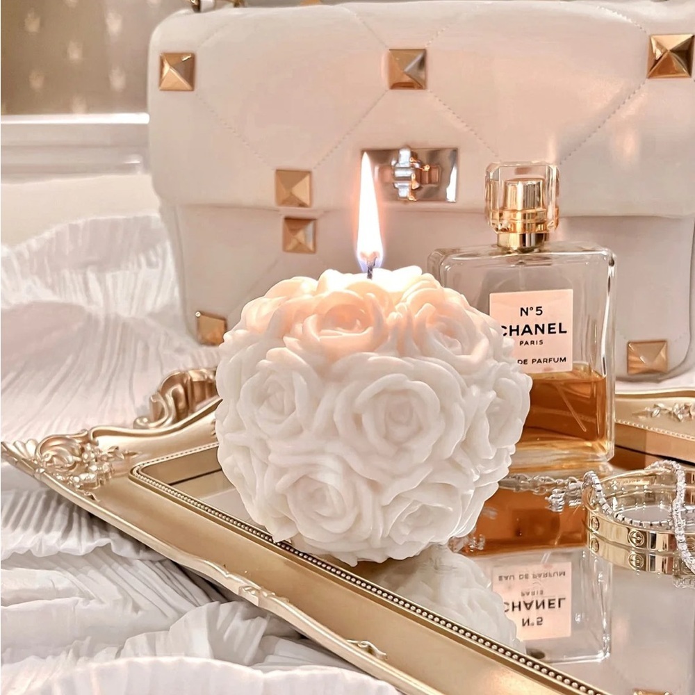 ANAÏS CANDLE FLOWER ROMANCE IN WHITE Rose Candle